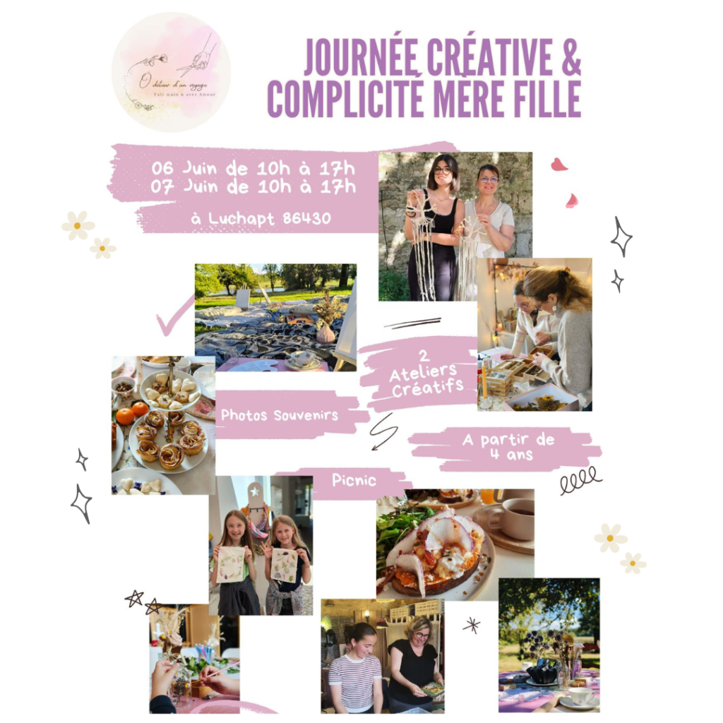 Ateliers mère fille, fête des mère, ateliers parents enfants