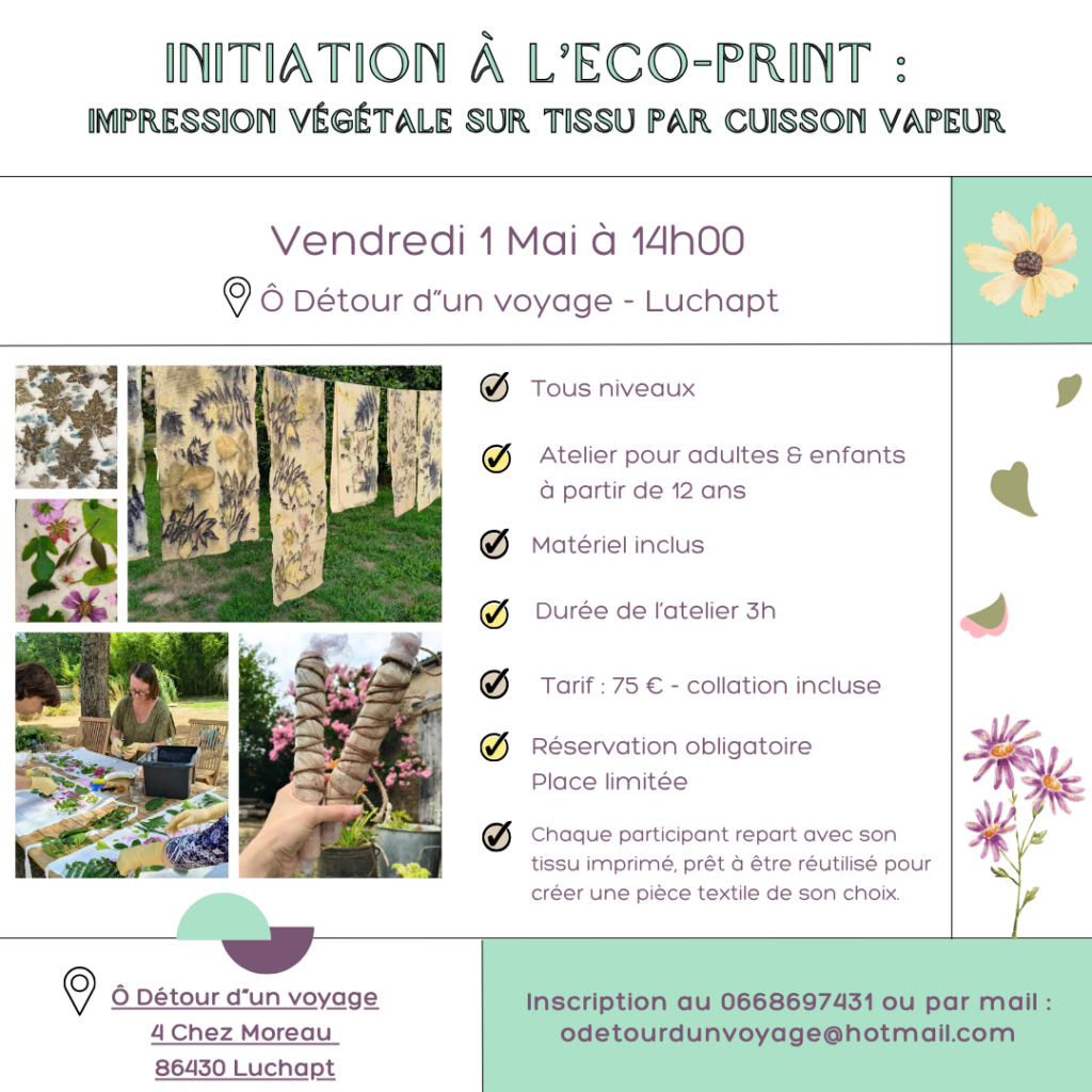 Ateliers_creatifs_impression_vegetale_ecoprint_luchapt_tissu_ancien_atelier_nature
