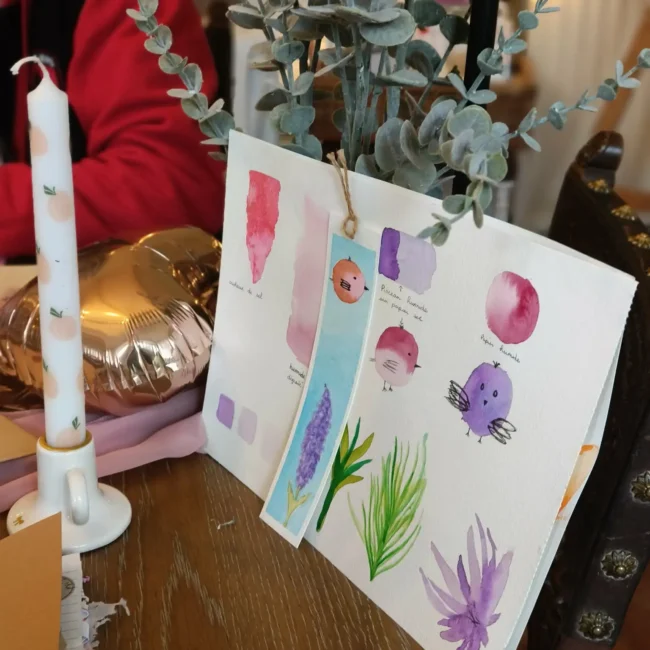 atelier aquarelle, initiation à l'aquarelle et moment de détente - O détour d'un voyage