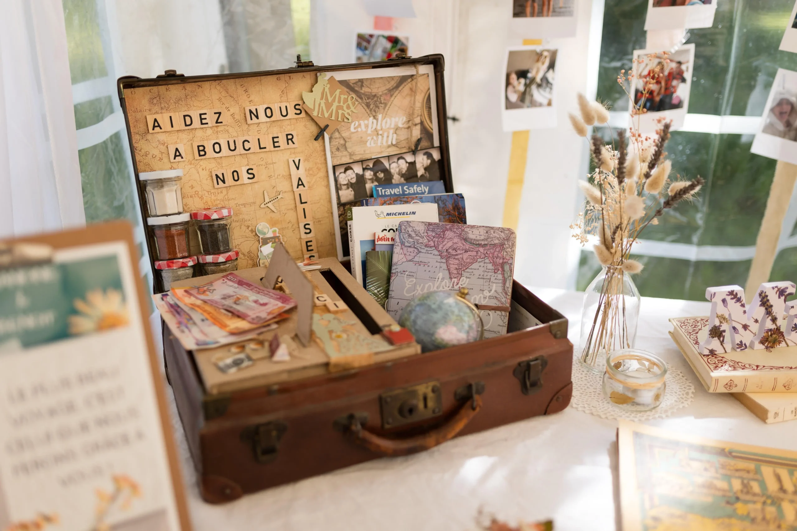 urne pour mariage, boîte à enveloppe, mariage sur mesure