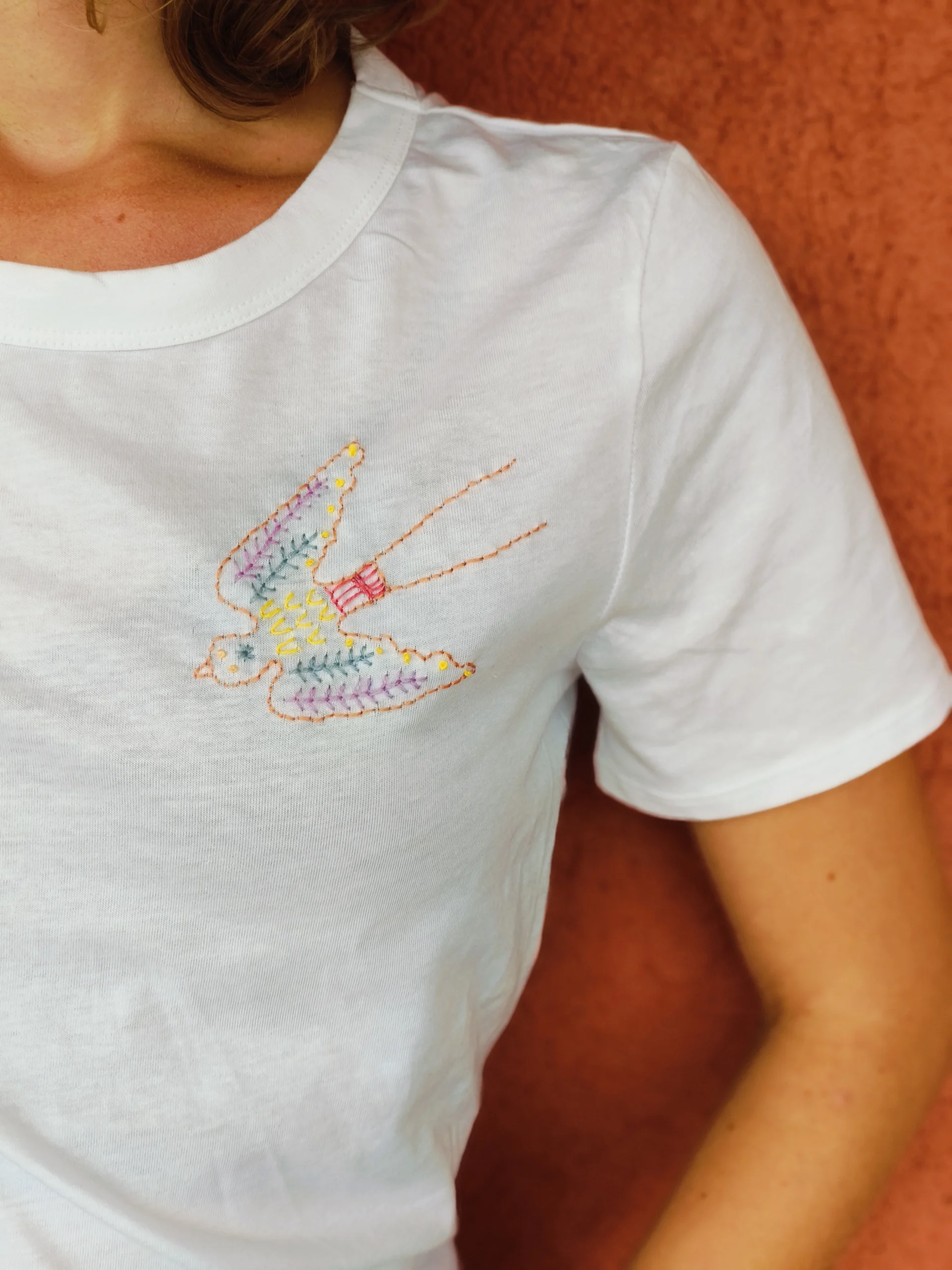 broderie sur tee-shirt pour un EVJF à Poitiers
