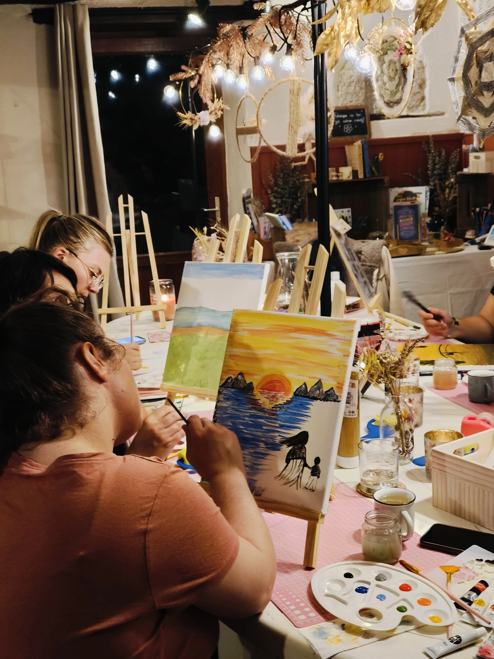 soirée apéro peinture entre copine