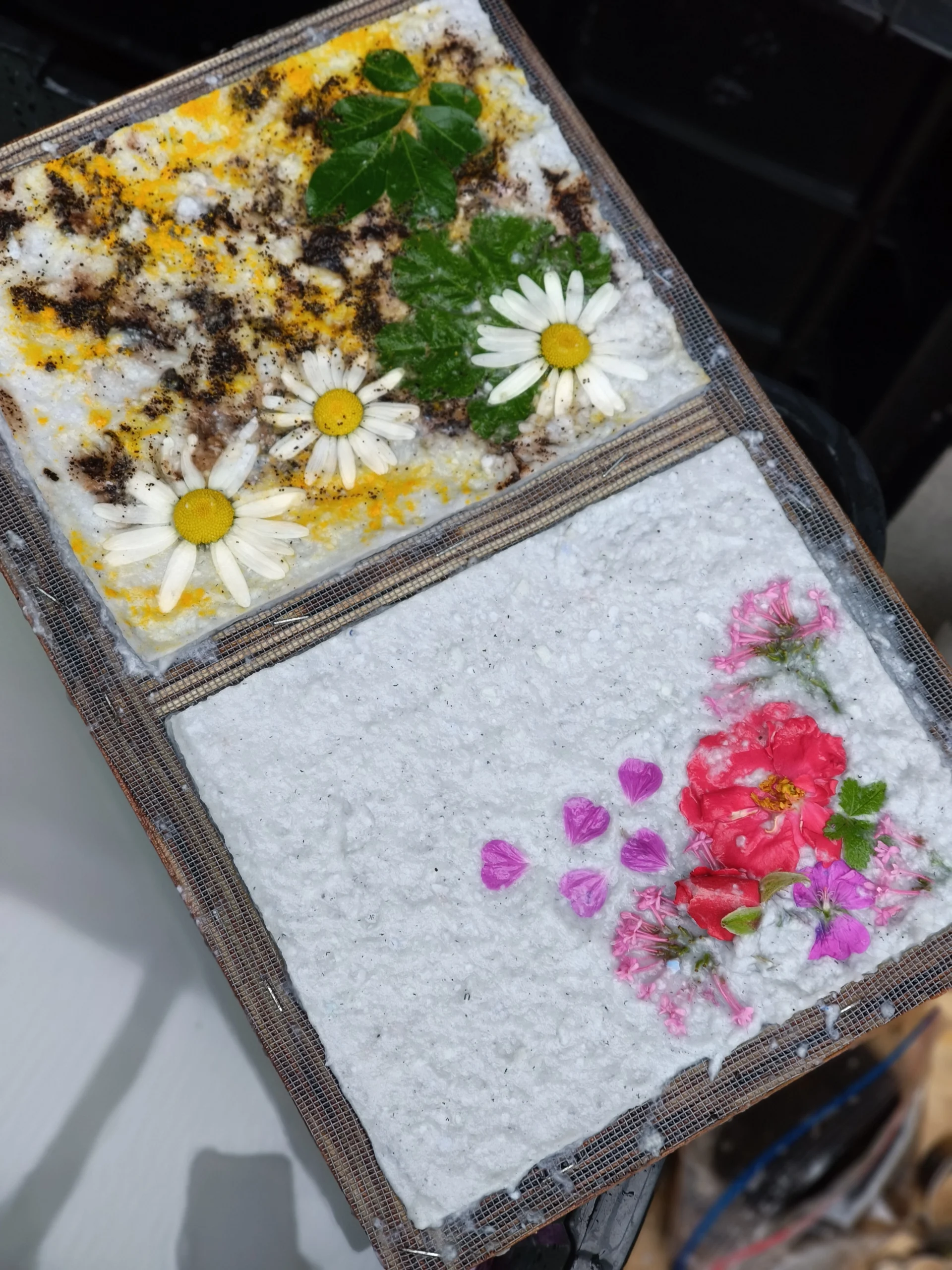 Ateliers autour des matières naturelles - Fabrication papier - O détour d'un voyage