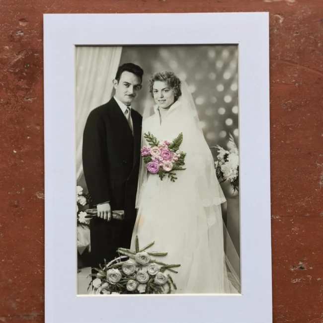 photo souvenir à offrir personnalisée , broderie sur mesure
