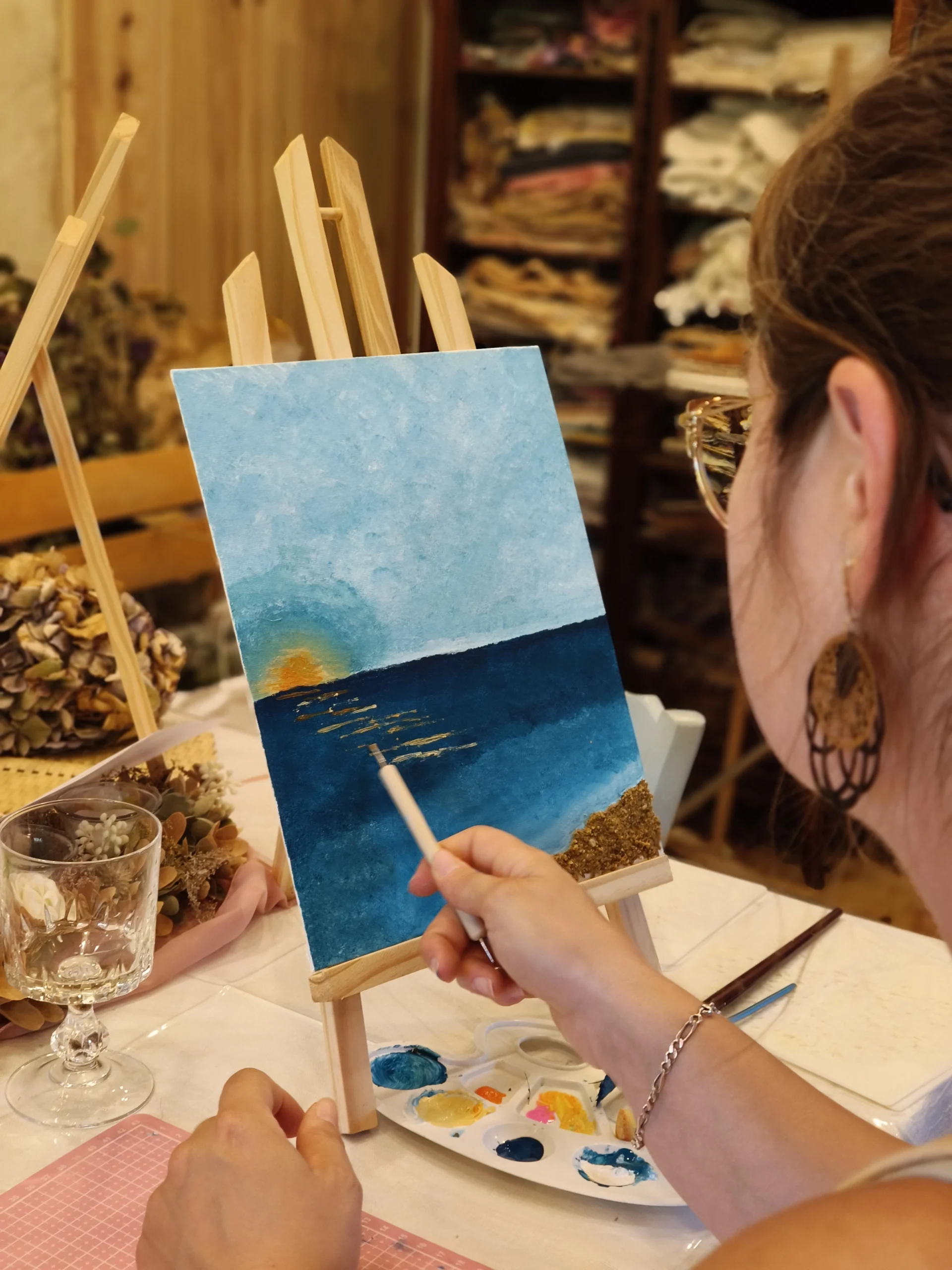 Ateliers Peinture, Aquarelle et Vision Board - atelier peinture et goûter entre filles à Luchapt dans la Vienne